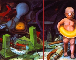 THERAPY, 1981, oil on canvas, 107x171 cm